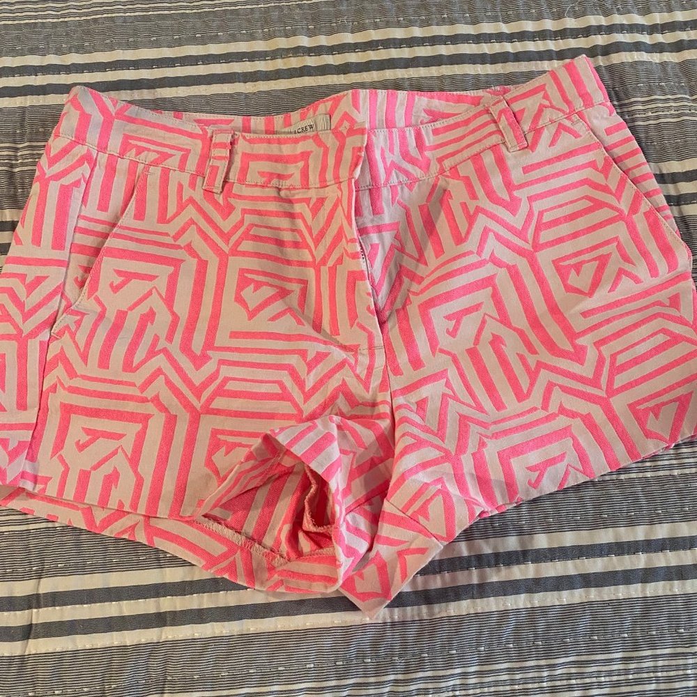 J. Crew Chino Shorts - Geometric Pink